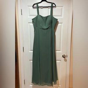 Azazie Jay Eucalyptus bridesmaid dress